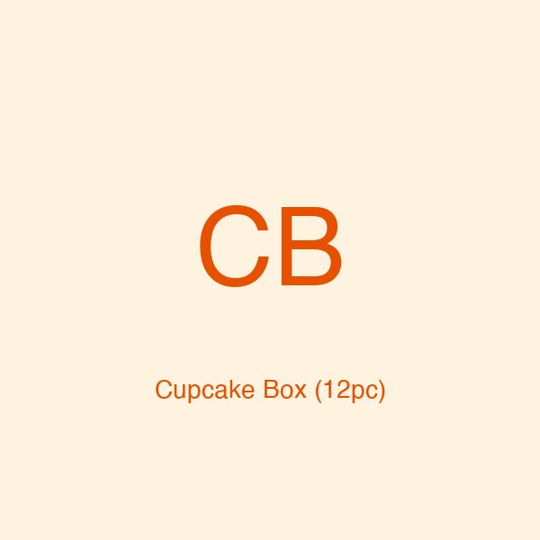 Cupcake Box (12pc)