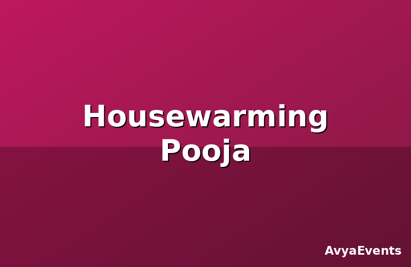 Housewarming Pooja