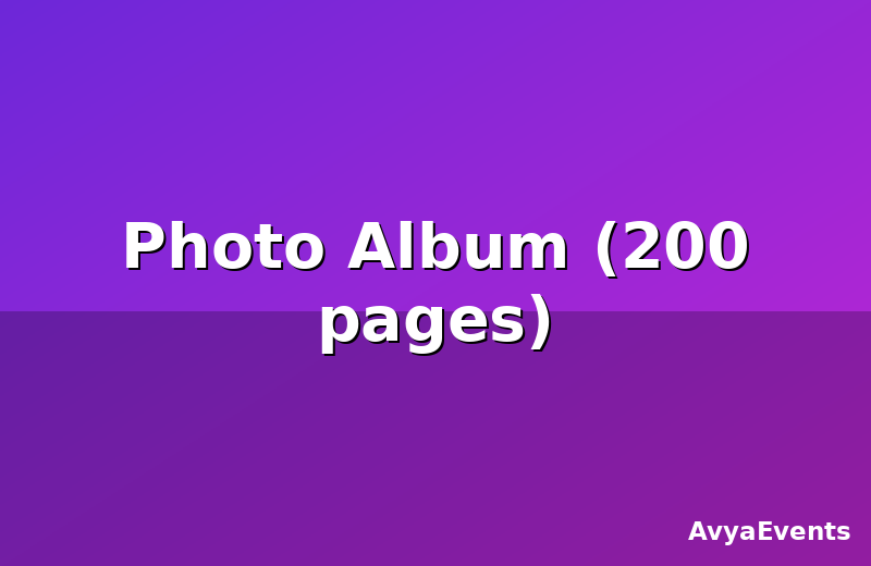 Photo Album (200 pages)